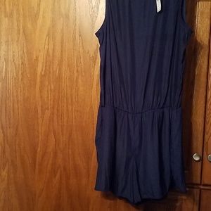 GAP Navy Blue romper with pockets!